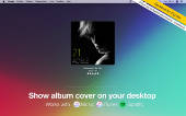 TunesArt screenshot: cover album on your desktop